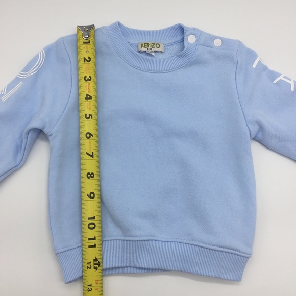 Kenzo Boys’ Graphic Logo Sweater + Sweatpants in Light Blue Size 18mos - Picture 5 of 11